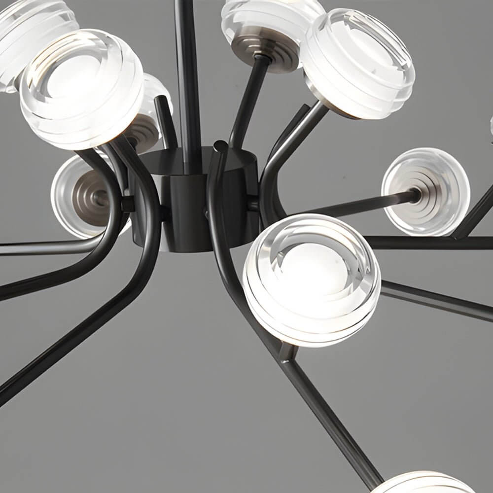 9/16 - Light Black LED Sputnik Chandelier