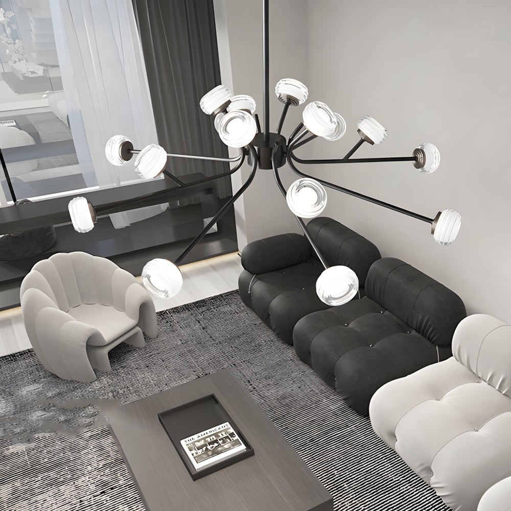 9/16 - Light Black LED Sputnik Chandelier