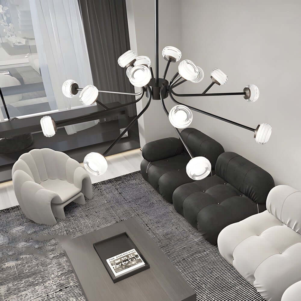 9/16 - Light Black LED Sputnik Chandelier