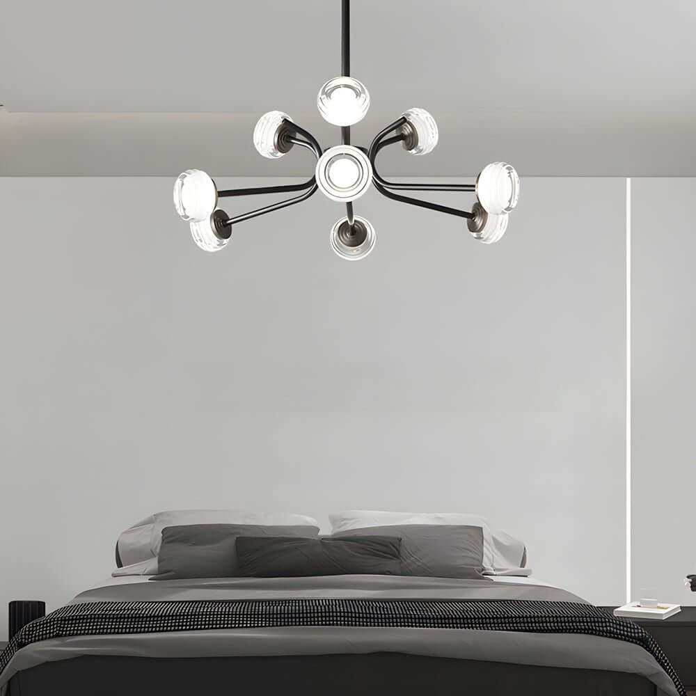 9/16 - Light Black LED Sputnik Chandelier