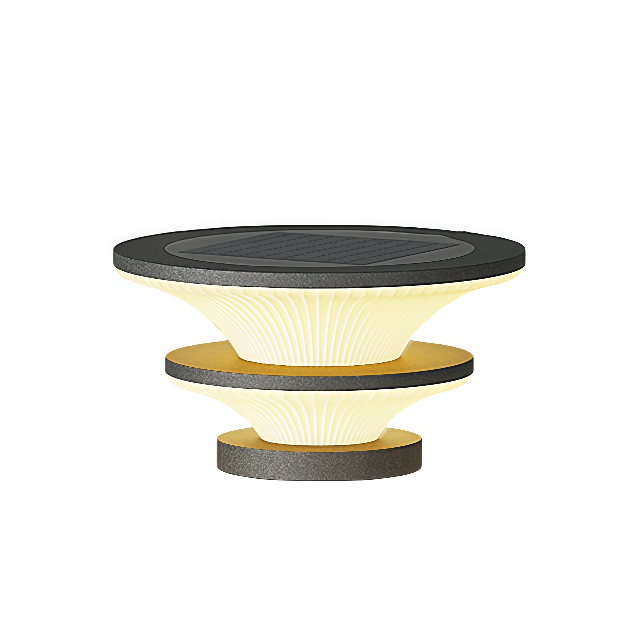 Waterproof Patio Pillar Lights Round Modern