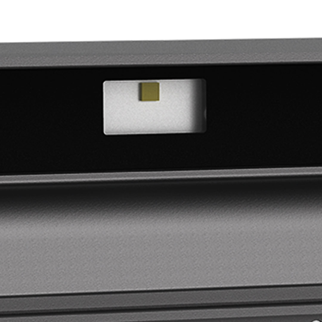Technical specification drawing showing dimensions and installation details for wall light