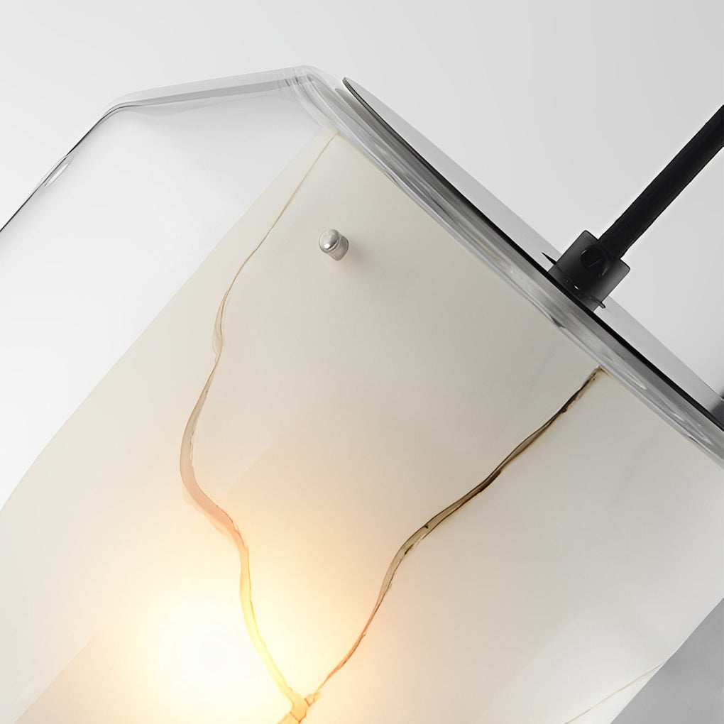Double Glass Lampshade Creative Metal Post-Modern Pendant Lighting