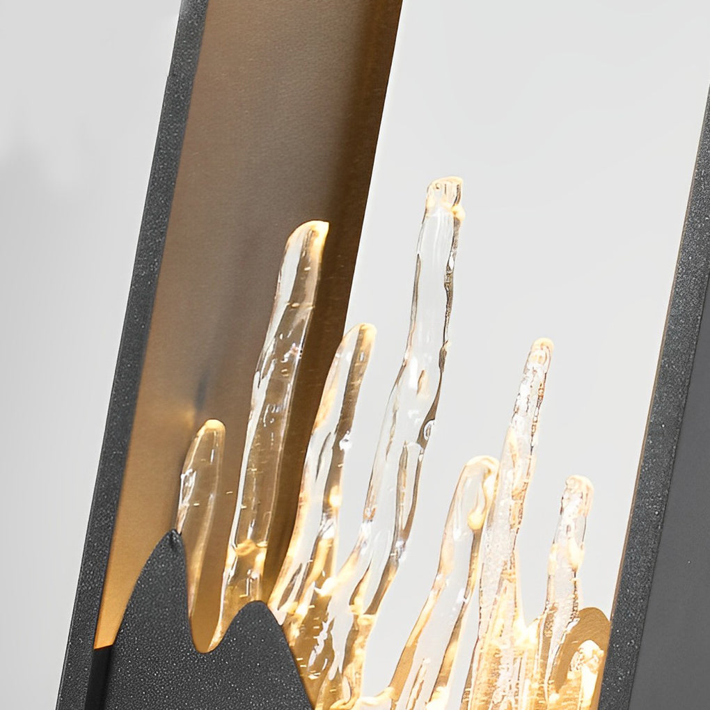 Modern Rectangular Artistic Glass LED Pathway Lights