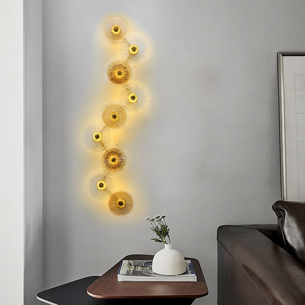 Creative Round Glass Luxury LED Personality Post-Modern Wall Light Fixture