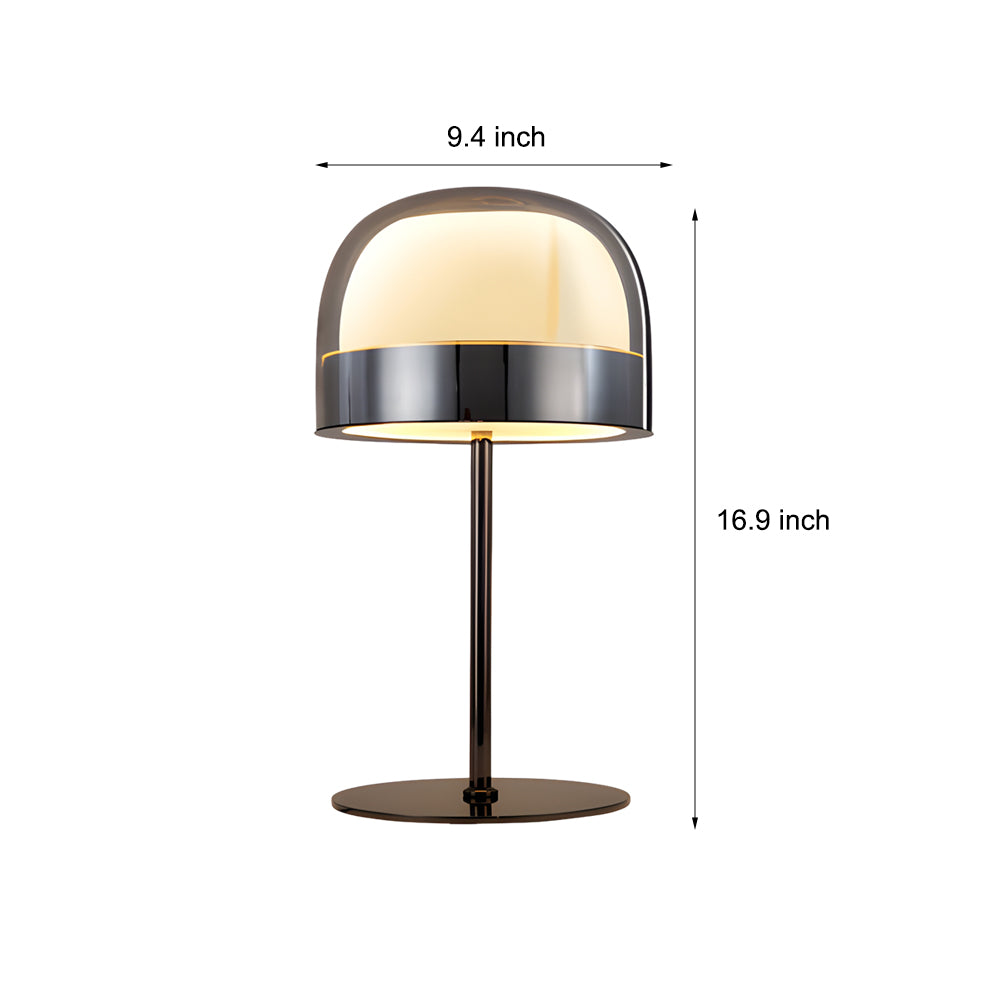 Equatore Glass Shade Table Lamp Small Double Layers Night Lighting