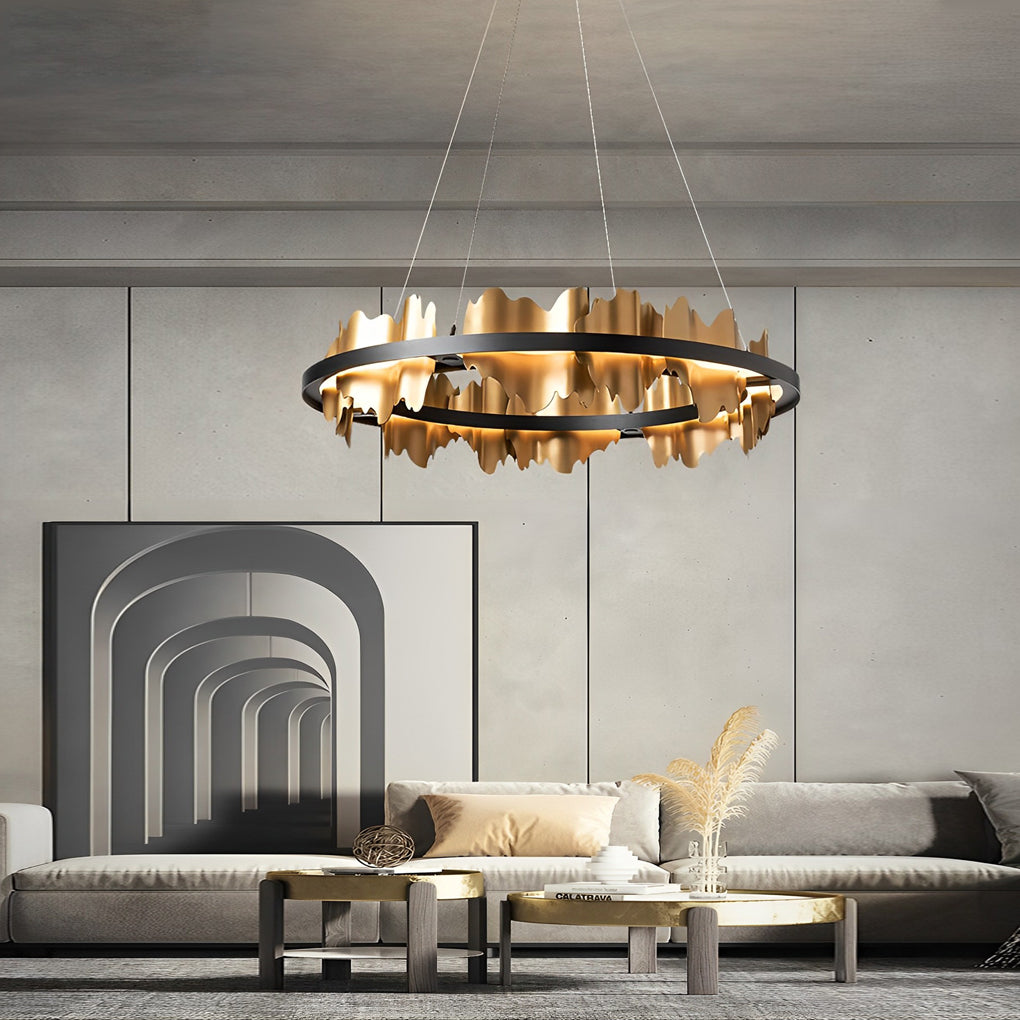 Creative Metal Circular Stepless Dimming LED Post-Modern Chandelier - Dazuma