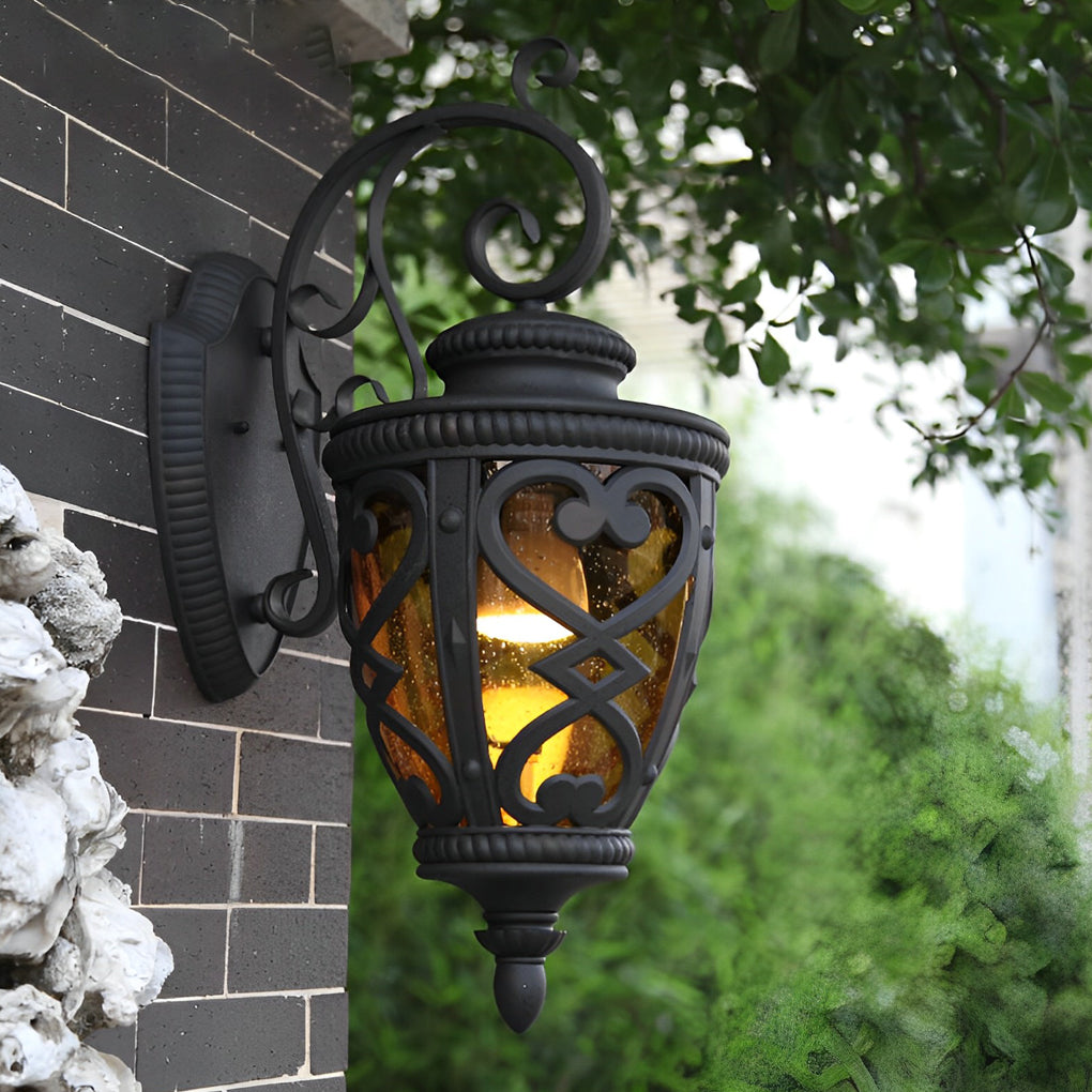 Retro Die-Casting Aluminum Waterproof American Outdoor Wall Light Fixture | Dazuma