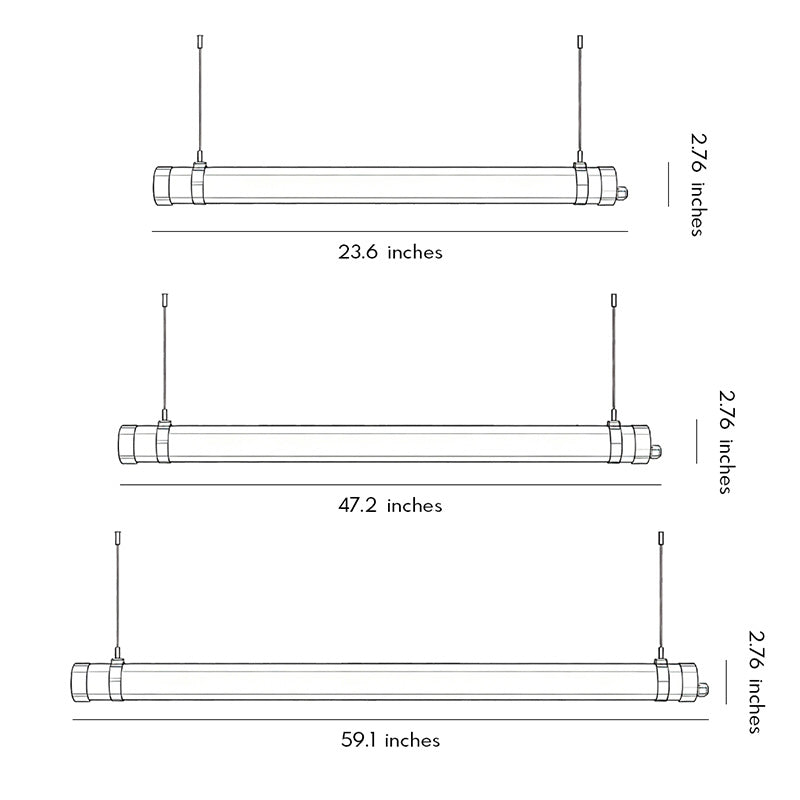 Round Linear Pendant Light LED Metal Integrated Frame Ceiling Light