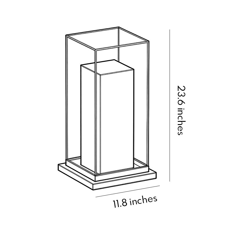 Quare Bollard Light Fixture Outdoor LED Landscape Light