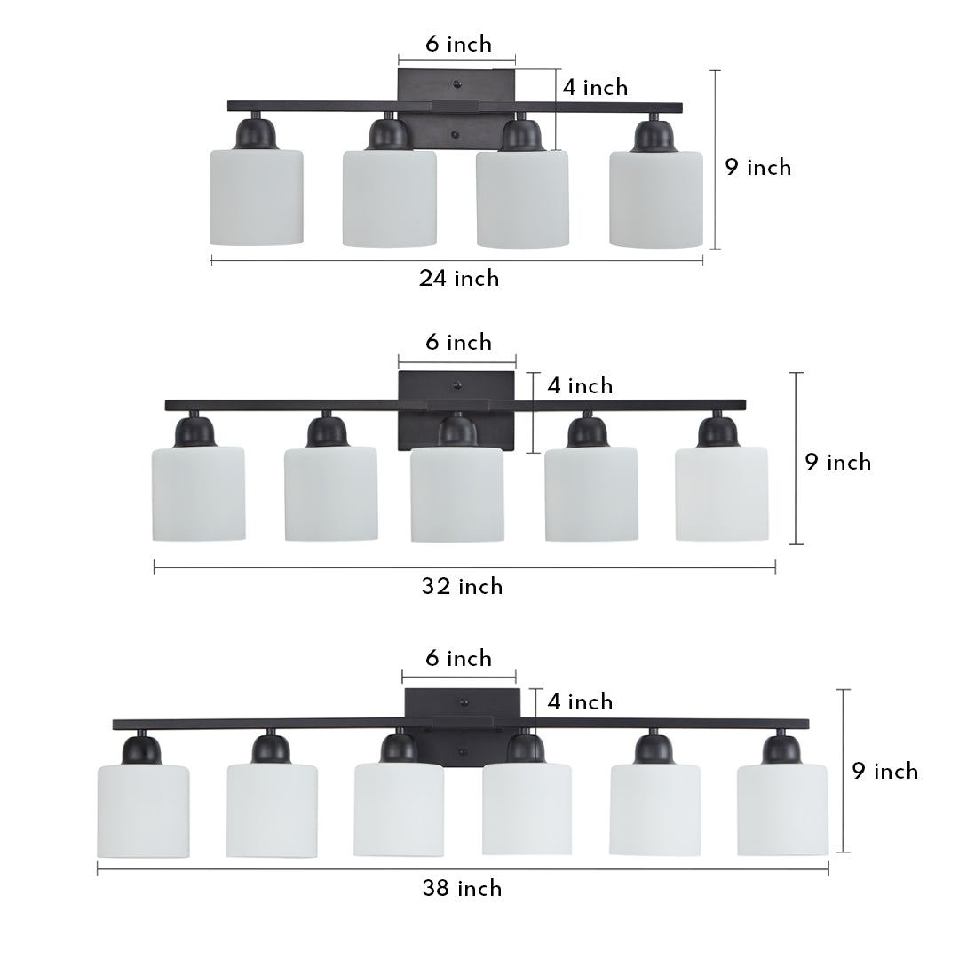 Modern Bathroom Vanity Lights Minimalist Glass Mirror Light