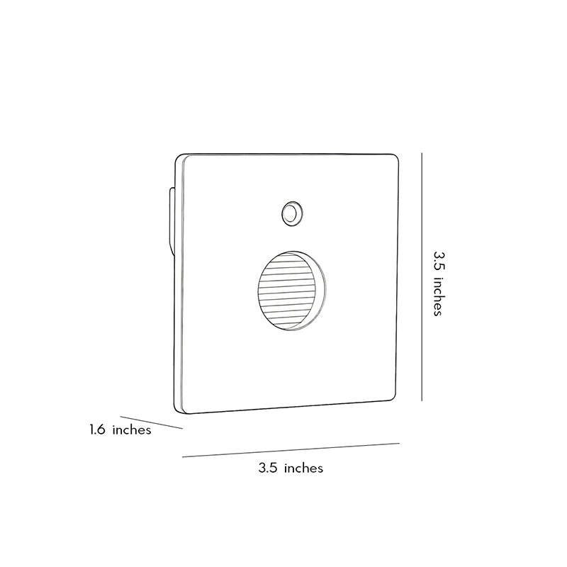 【2 PCS】Lights for Indoor Steps Round Motion Sensor Recessed Light