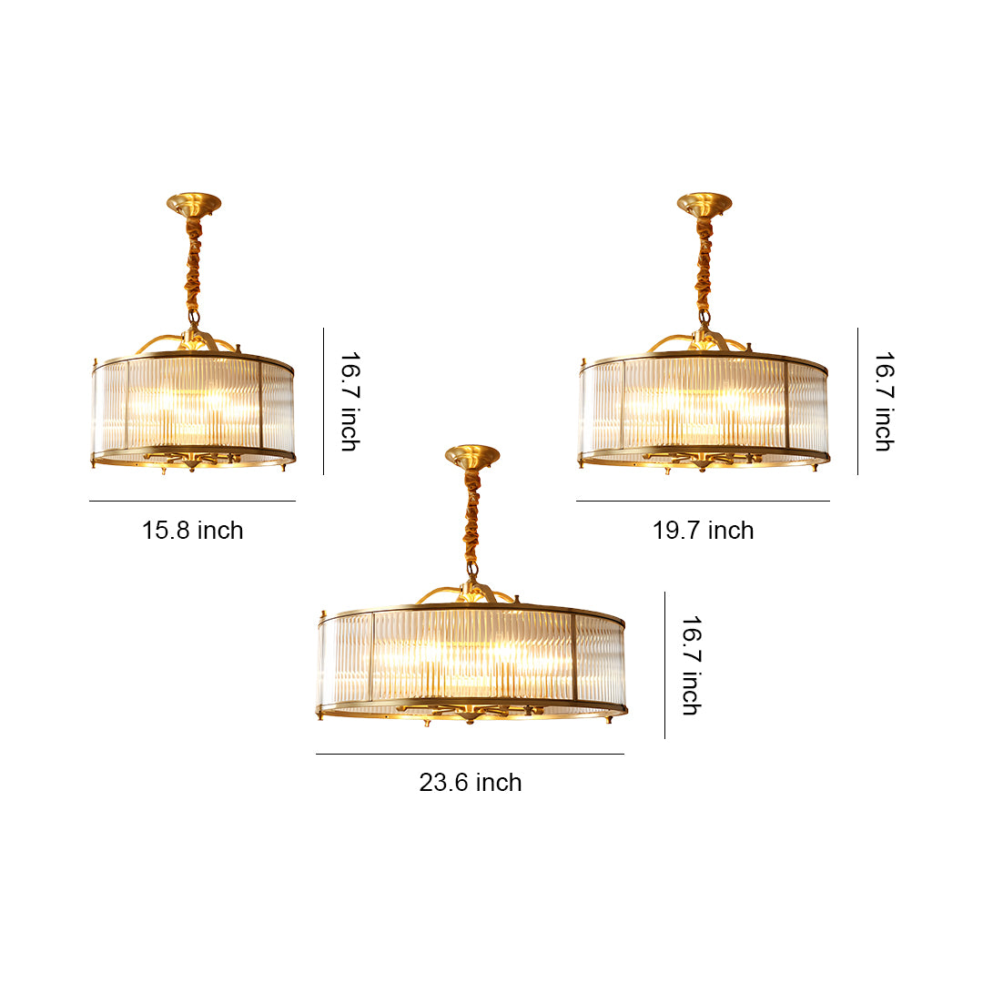 Brass Semi Flush Mount Ceiling Light Full Copper Light