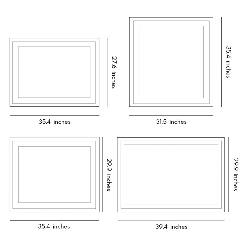 Bathroom Vanity Mirror Lights Smart LED Rectangular Light