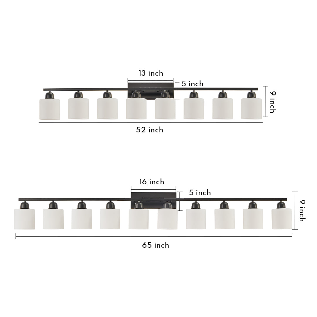 Modern Bathroom Vanity Lights Minimalist Glass Mirror Light