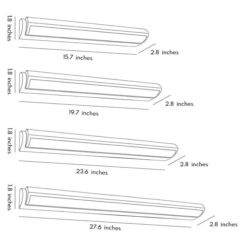 Vanity Light Bars Rotatable LED Linear Eye-Friendly Light