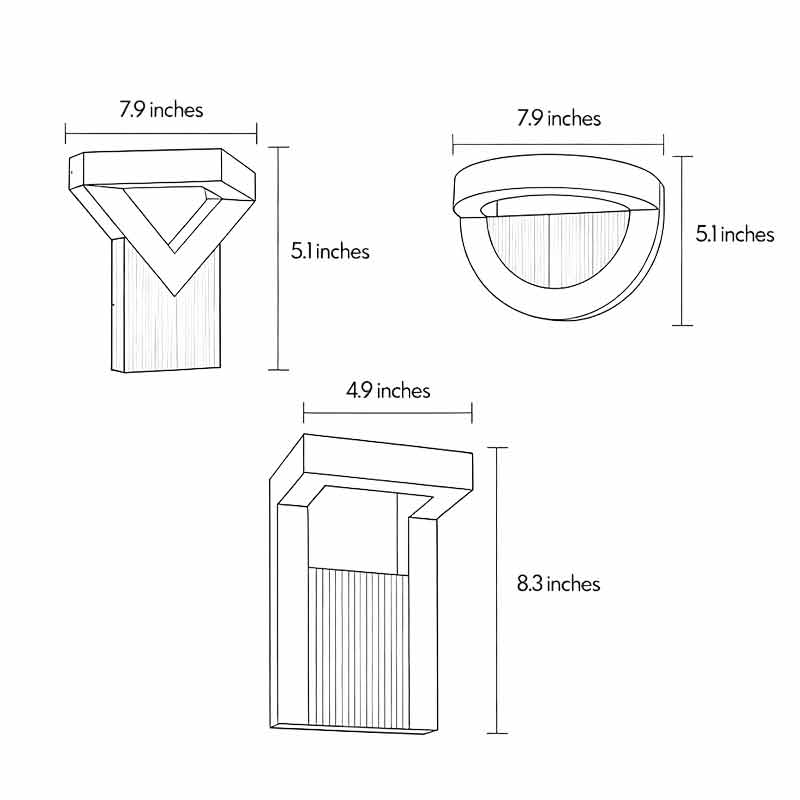 Outdoor Sconce Lighting Fixtures Modern Waterproof Light