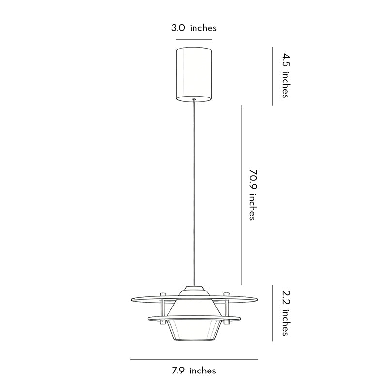 Art Deco Pendant Light Fixtures Italian Adjustable Ceiling Light
