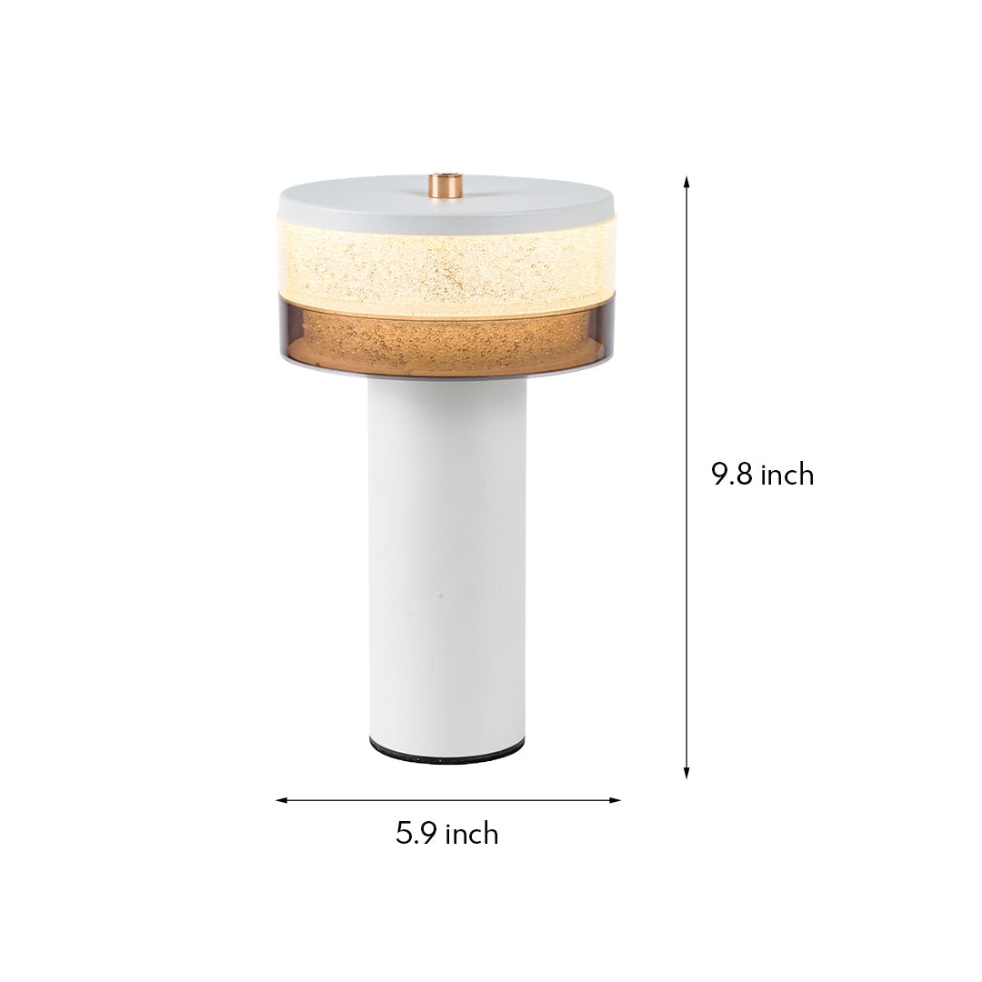 Cylindrical Table Lamp Stylish Nordic Sleek Decorative Iron Light