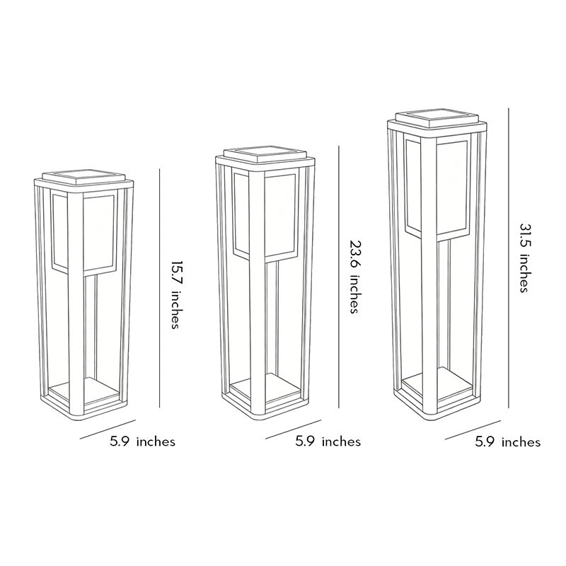 LED Garden Bollard Lights Modern Outdoor Landscape Light