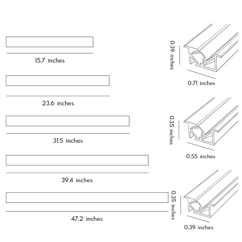 LED Undercabinet Lighting Recessed 45° LED Cabinet Light