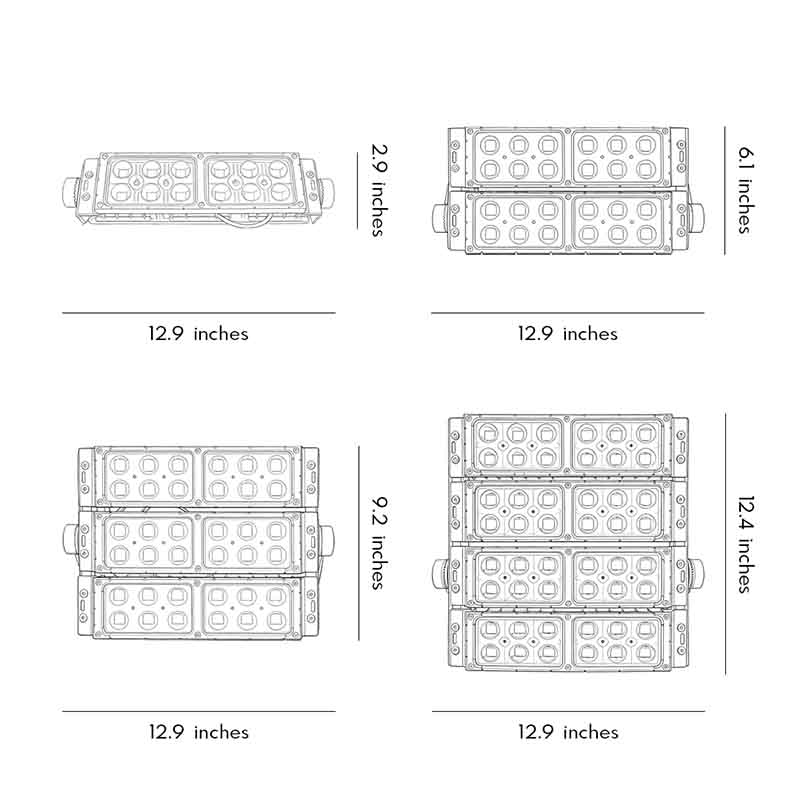 LED Flood Light Lamps Modular Waterproof Outdoor Light