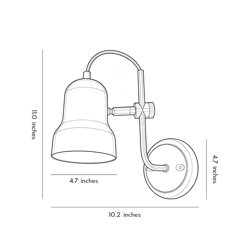 Adjustable Wall Lights Bauhaus Vintage Metal Reading Lamp