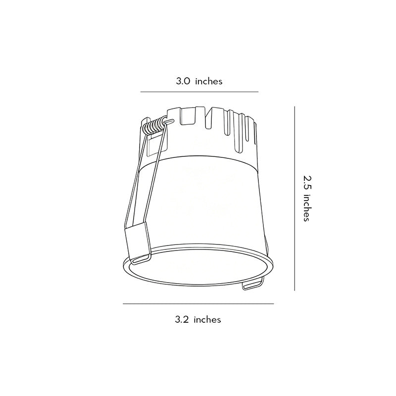 【2 PCS】Small Recessed Can Lights Anti-Glare Full-Spectrum Light