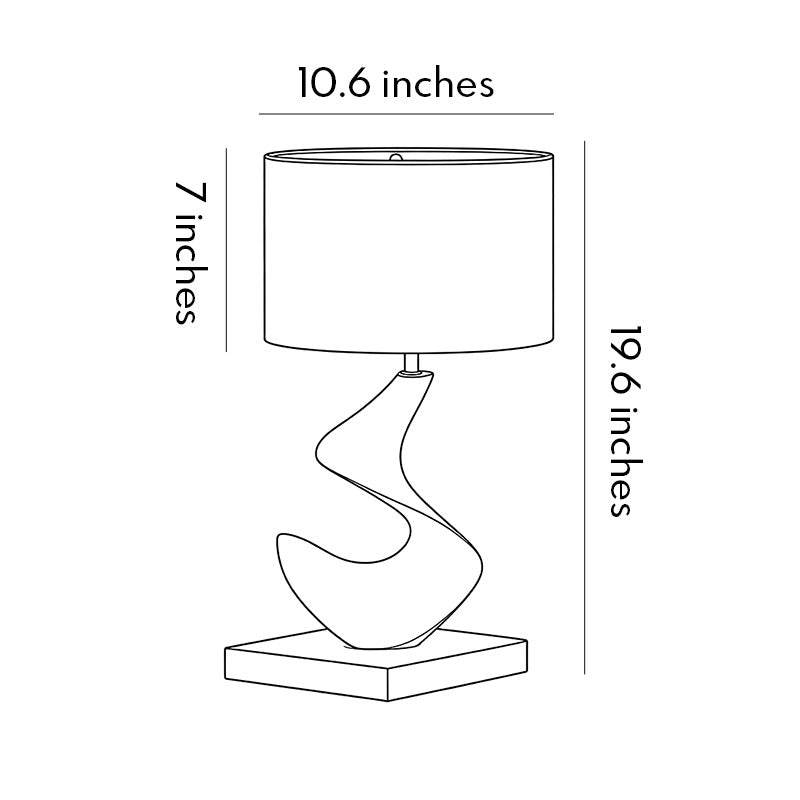 Fabric Lampshades for Table Lamps Resin Decorative Ambient Light