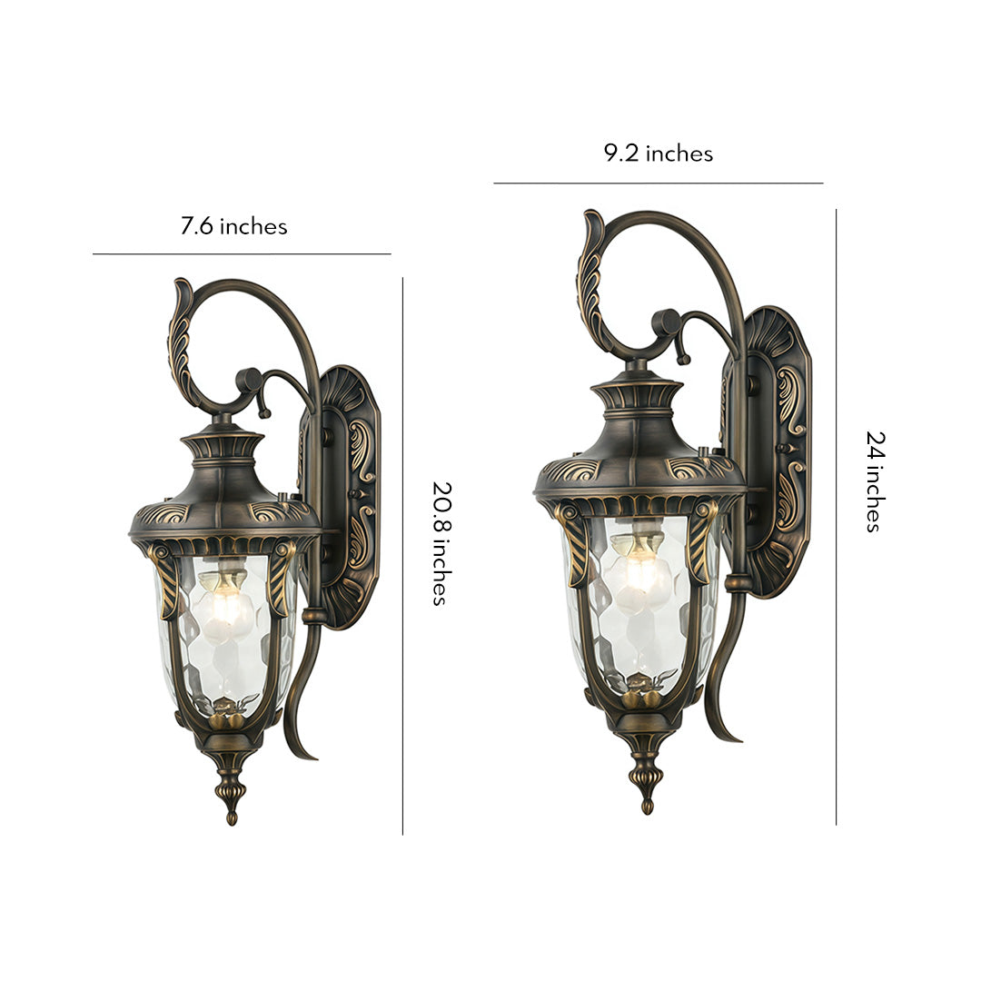Outdoor Light Fixtures Wall Mounted European-Style Vintage Light
