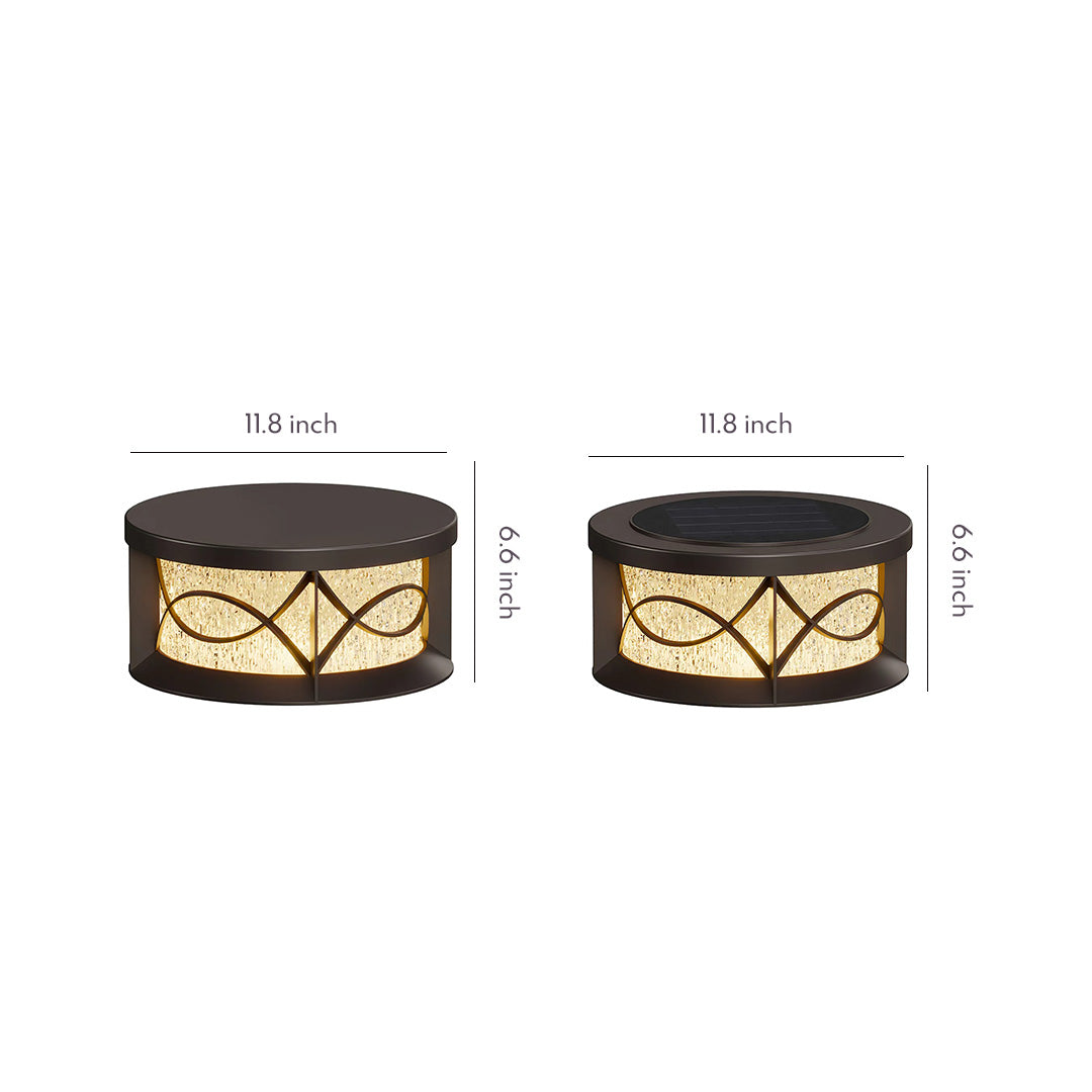 Round Pillar Lights Outdoor Waterproof Courtyard Light