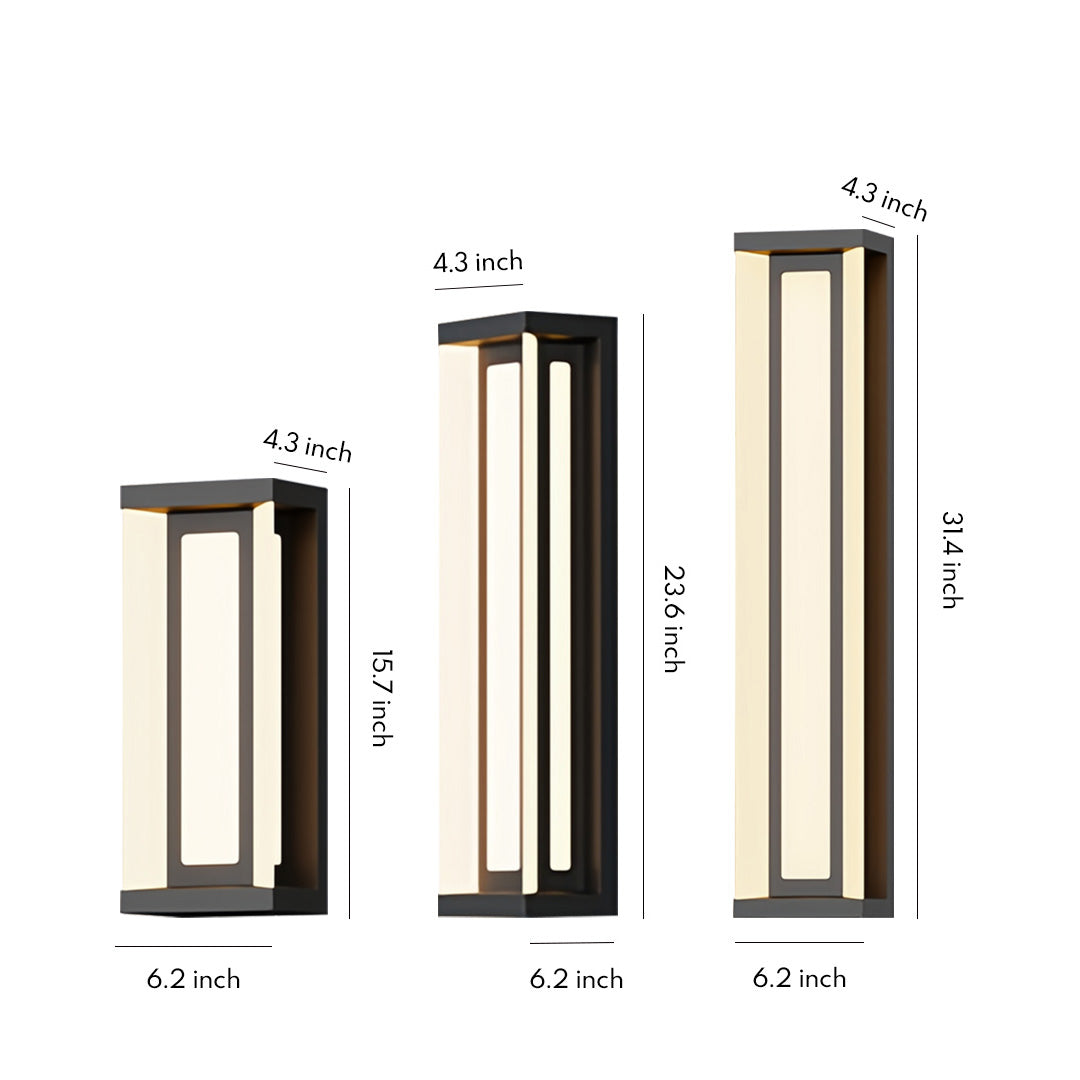 Modern Minimalist Outdoor Waterproof Linear Wall Light