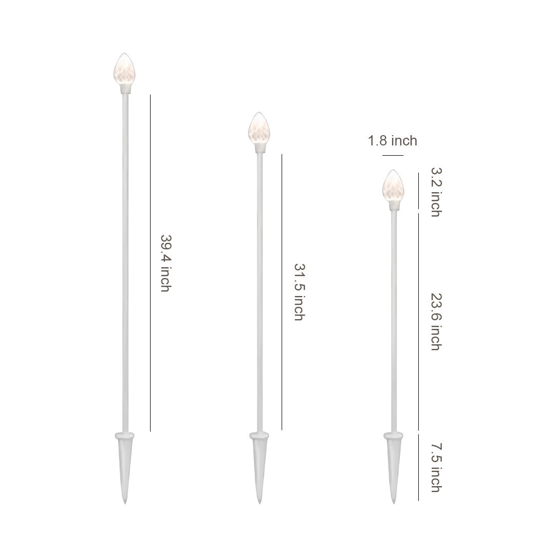 Landscape Garden Light Elegant Crystal white Artistic LED Flower Lamps