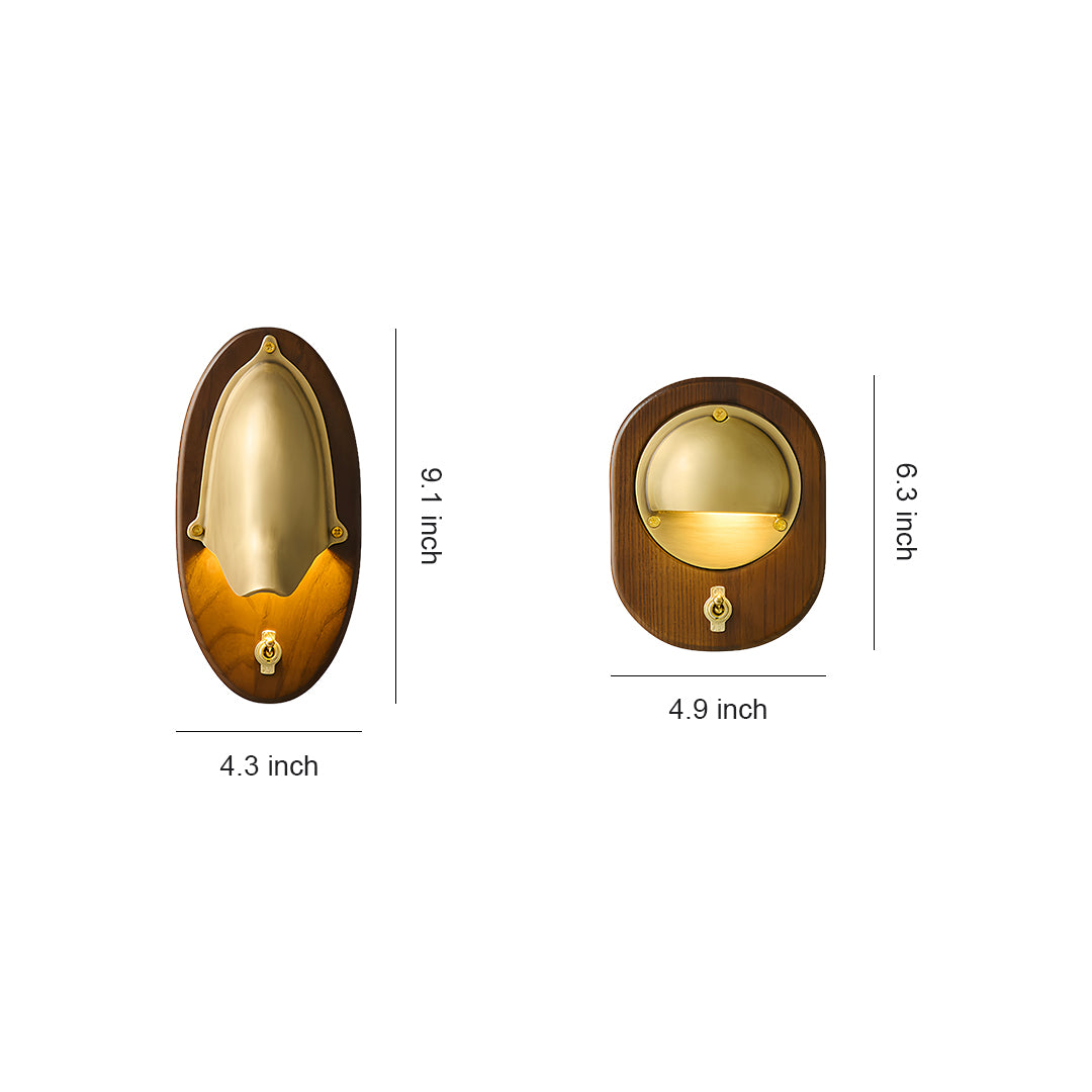 Unique Wall Lights Artistic Wooden Vintage Light