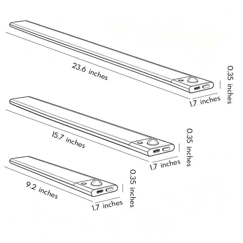 Three Color Under Cabinet Sensor Light Magnetic