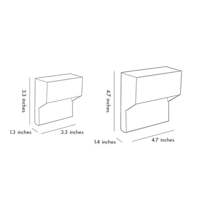 【4 PCS】LED Lights for Steps Waterproof Wall Corner Light