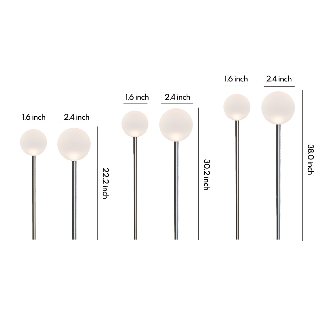 Landscape Lighting Pathway LED Round Ball Reed Light