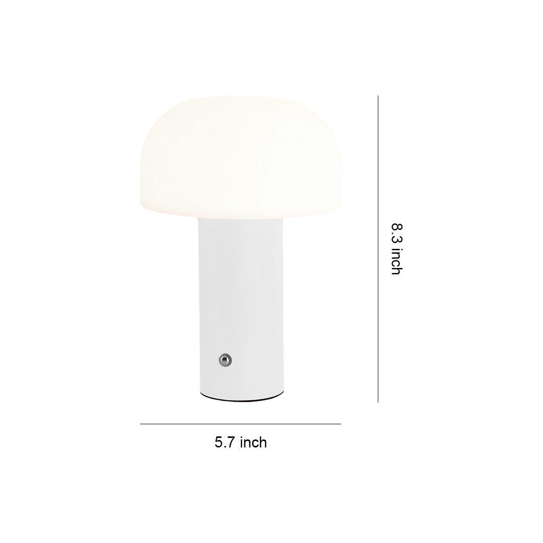 Novelty Table Lamps Iron Base and Rotomolded Mushroom Shade Lamp