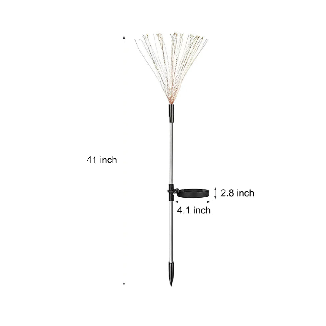 2-Pcs Stellar Burst Solar LED Lights 200 Dazzling LED