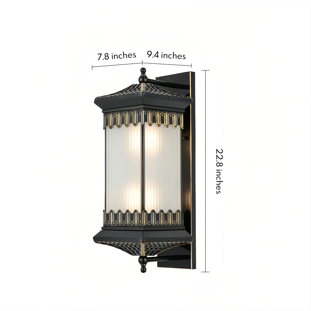 Retro Wall Sconces American Outdoor Waterproof Lamp