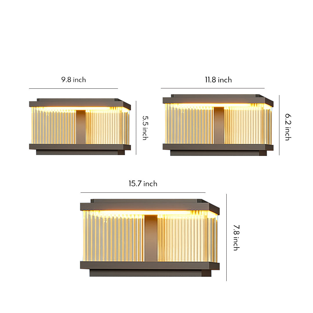 Pillar Post Lights Outdoor Waterproof Courtyard Square Light