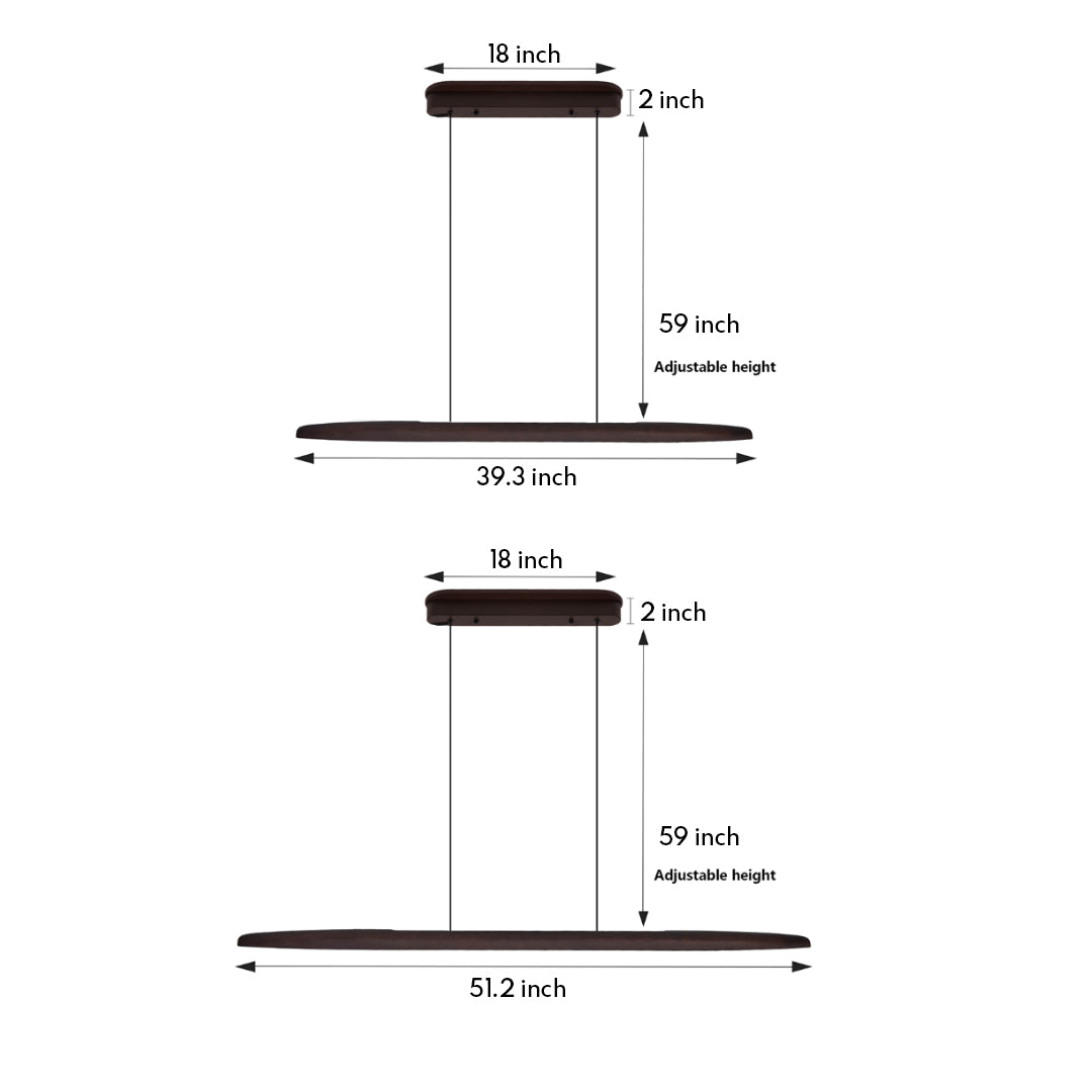 Linear LED Pendant Lighting Minimalist Iron Ceiling Lights