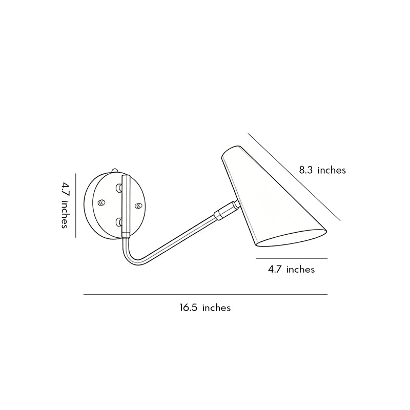 Adjustable Swing Arm Sconce Nordic Minimalist Wall Light