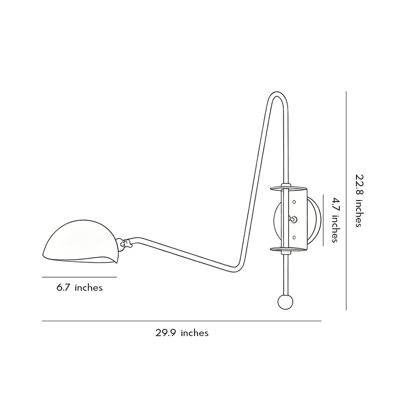 Swing Arm Wall Sconces Nordic Minimalist Adjustable Light