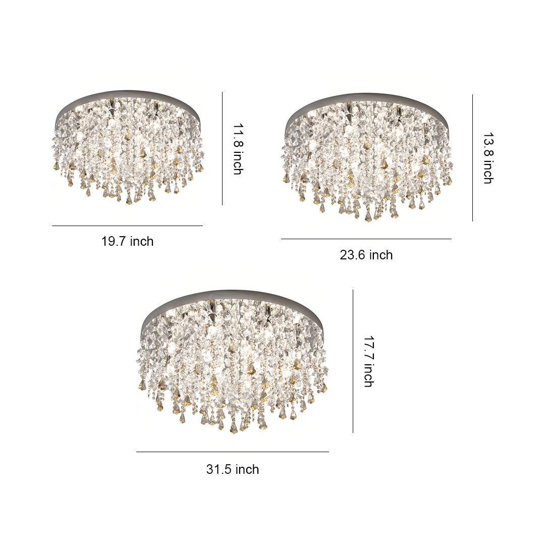 Unique Crystal Chandeliers French Eye-Caring Creative Ceiling Light