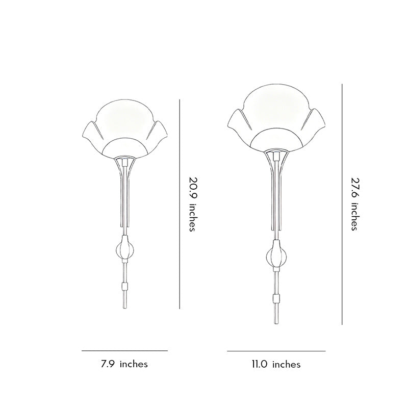 Floral Wall Light Modern Luxury Long-Arm Artistic Light