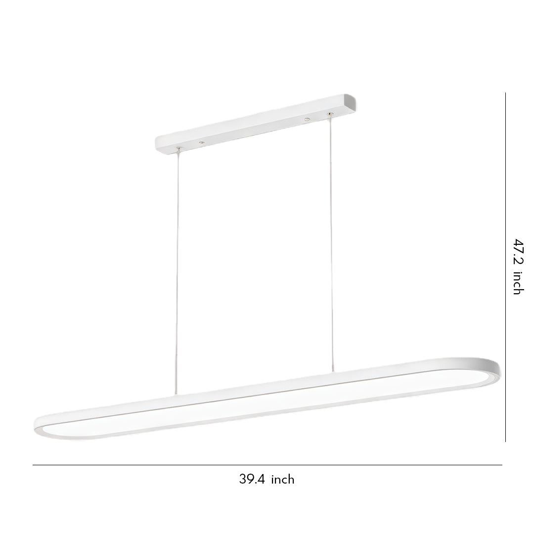 Black/White/Coffee Oval Shaped LED Modern Ceiling Lights Pendant Lights