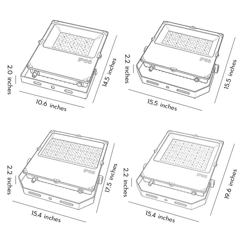 LED Flood Light Lamp High-Power Outdoor Waterproof Light