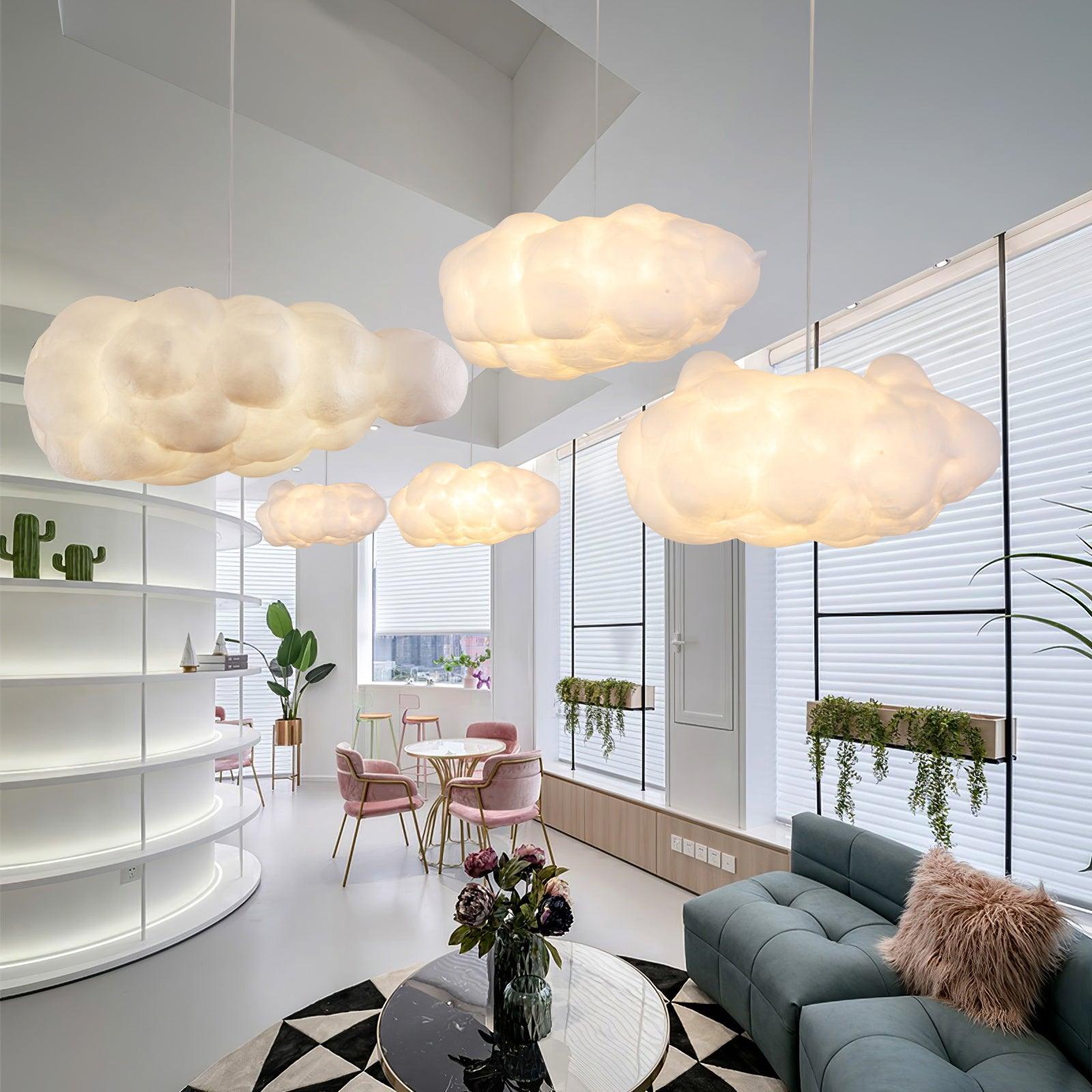 Cloud Shaped Modern Artistic Pendant Light Hanging Lamp Island Lights