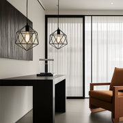 Geometric Cage LED Industrial Modern Ceiling Light Flush Mount Lighting